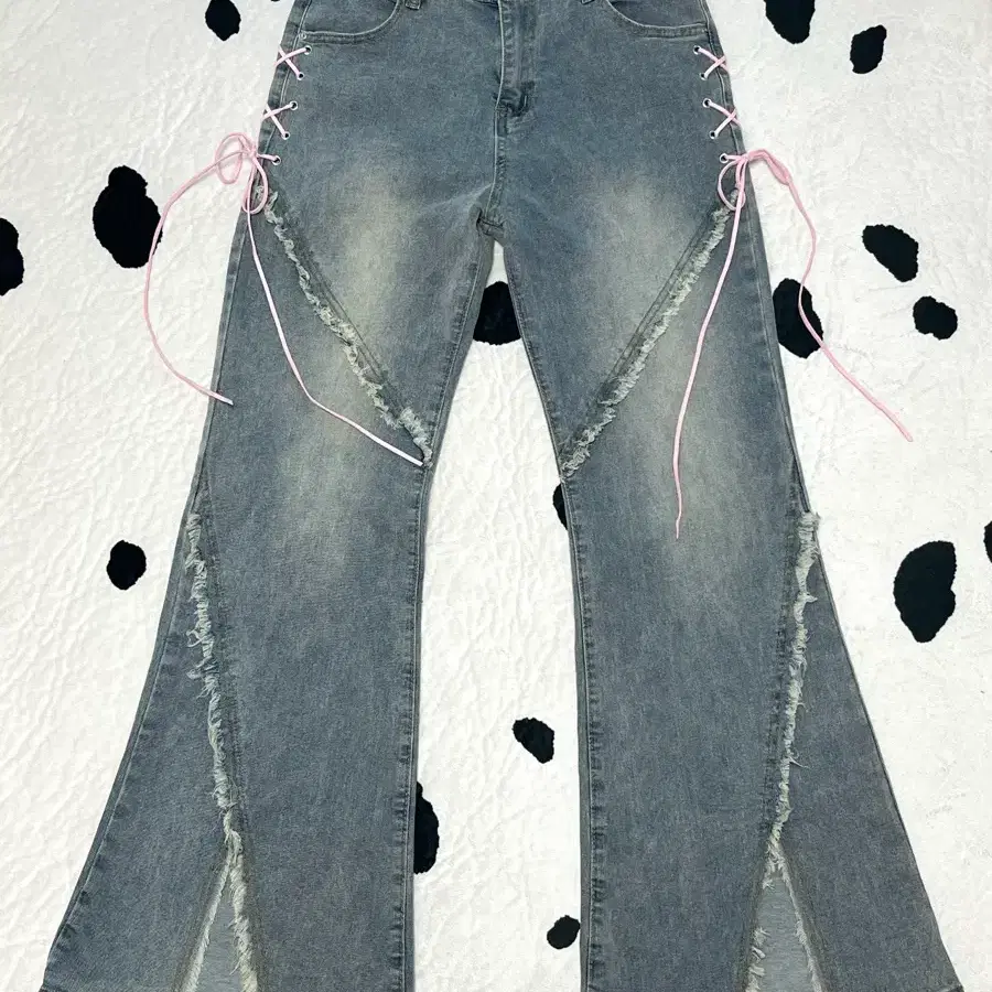 corset ribbon Denim bootscut