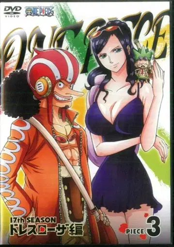 애니메이션 DVD ONE PIECE 17TH 시즌 드레스로자 편 3