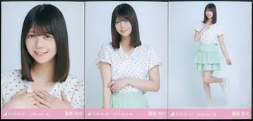 노기자카46 회장 한정판 브로마이드 토미사토 리나 2025.July-III 프릴 미니 스커트 컴프