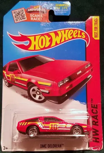 MATTEL HW RACE HOTWHEELS DMC DELOREAN/빨간색 184/250