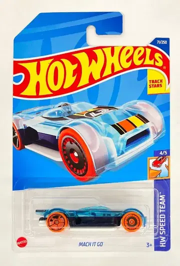 MATTEL HW SPEED TEAM 4/5 HOTWHEELS MACH IT GO 71/250