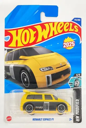 MATTEL HW MODIFIED 5/5 HOTWHEELS RENAULT ESPACE F1 172/250