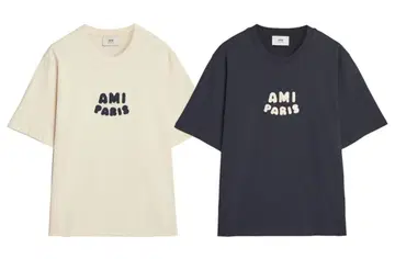 (정품) 아미 파리스 패치 반팔티