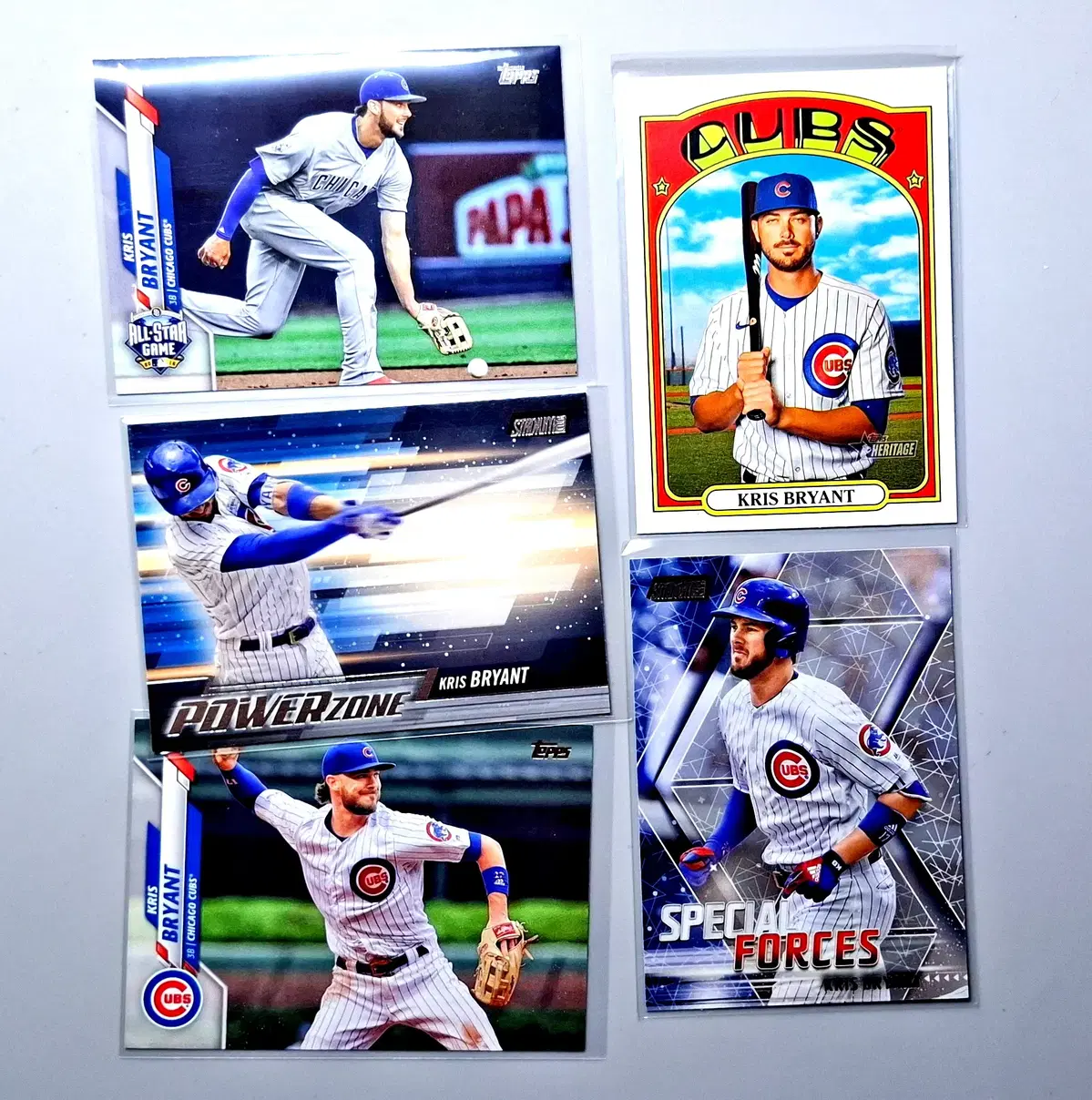 MLB 크리스브라이언트 5장 묶음 탑스