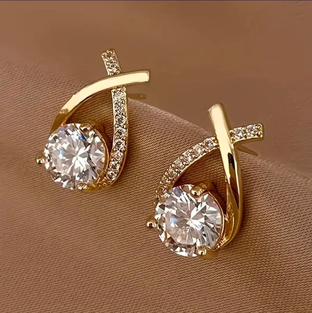 [새상품] 빈티지 파베세팅 꼬임 귀걸이 #서지컬#은침#도금#14k#18k