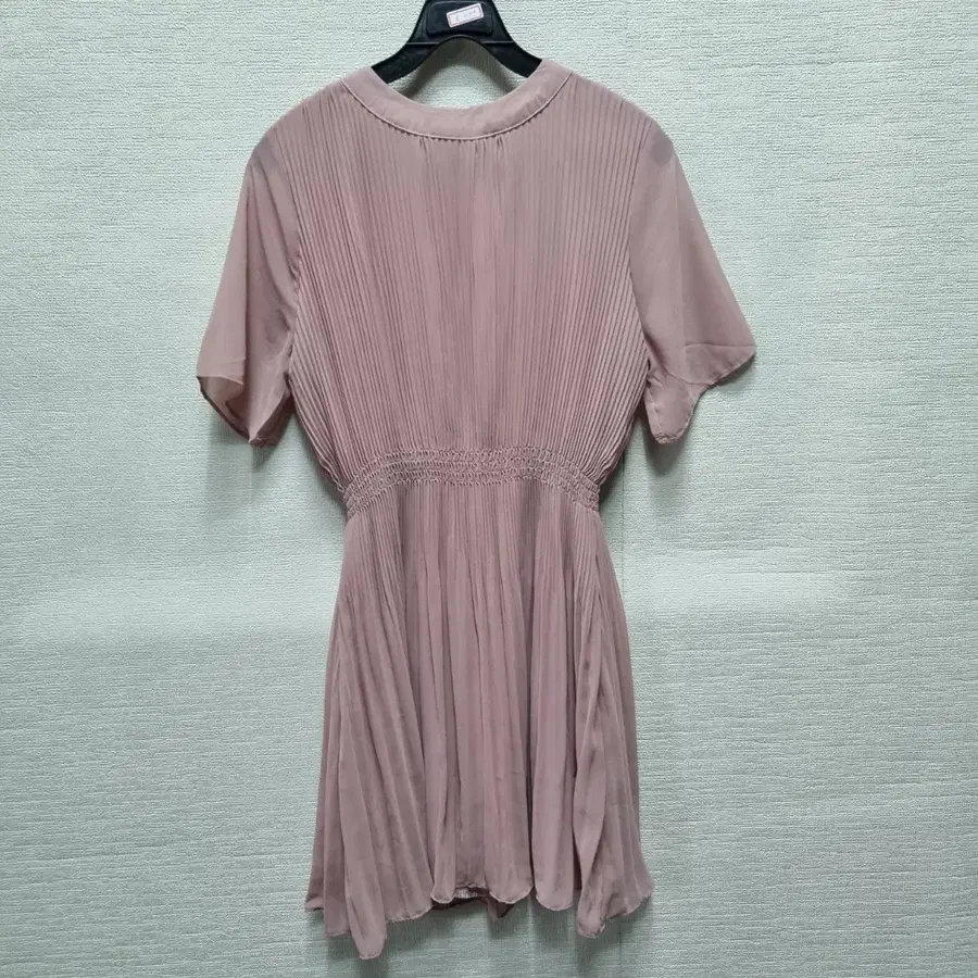 z497 쉬폰 플리츠 미니 원피스