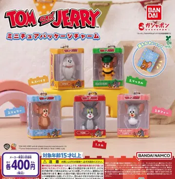 TOM and JERRY 미니어처 패키지 참 전 5종 세트