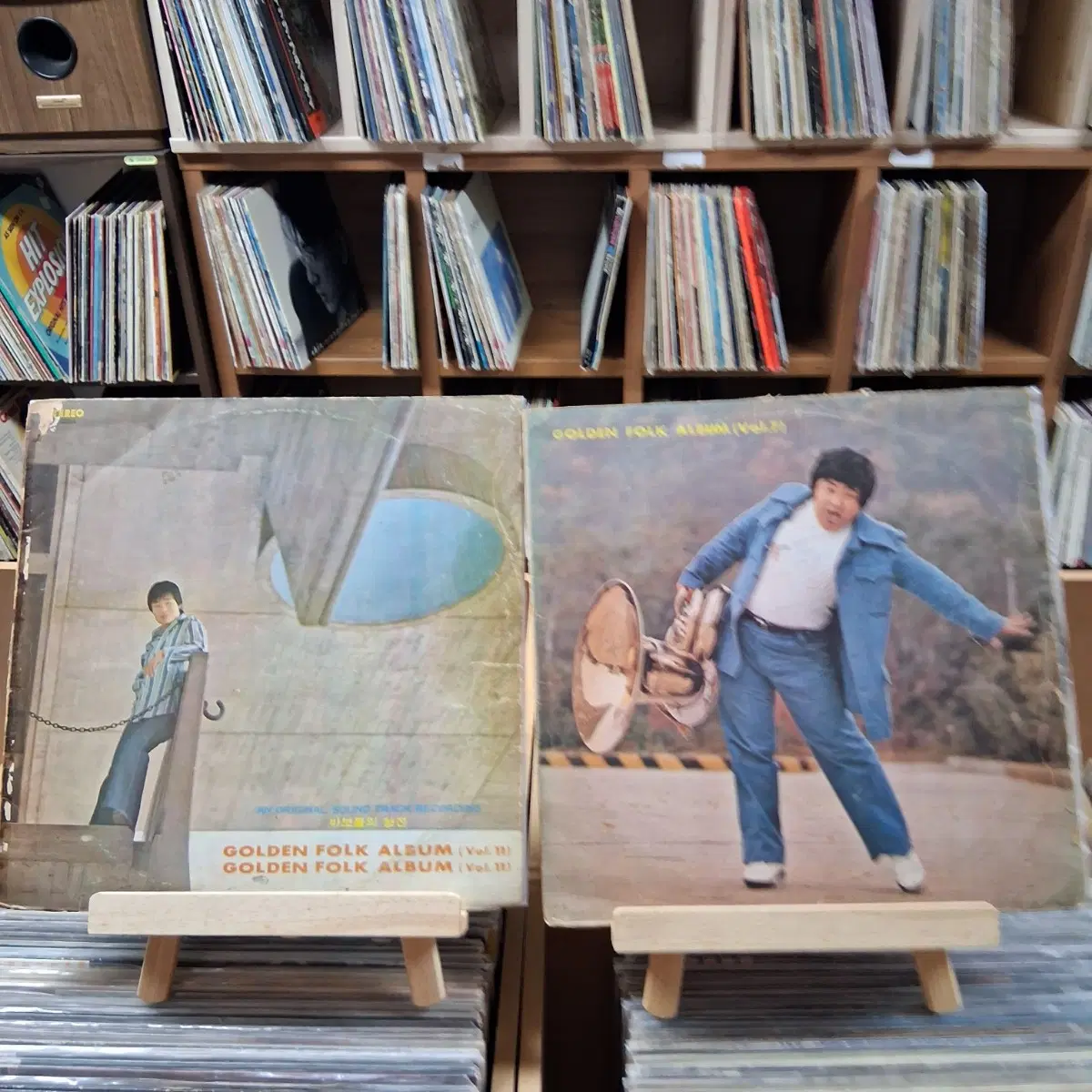 2장 일괄 빈티지 희귀 가요 초반 포크 옵니버스 LP