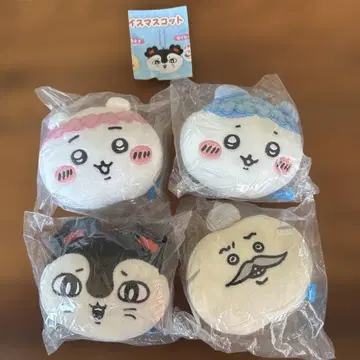 치이카와 페이스 마스코트 치이카와 하치와레 세이레인 시마지로 4점 세트