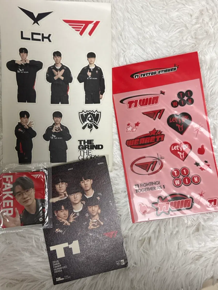 티원 T1 타투 스티커 세트