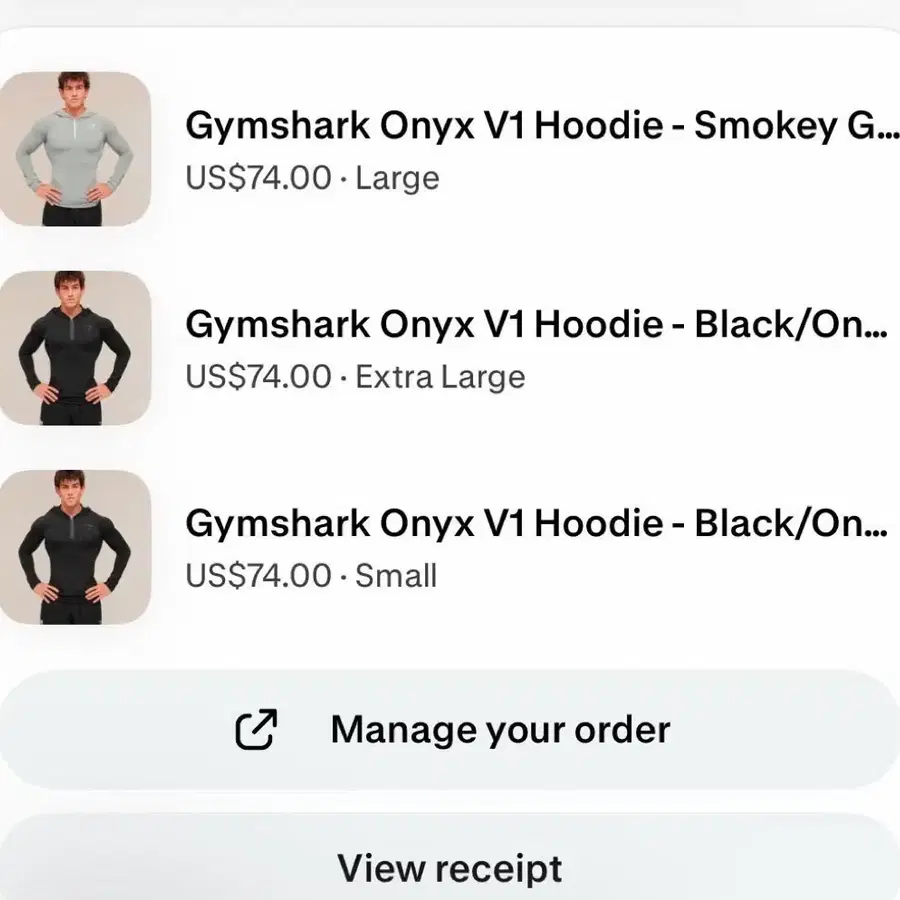 [ 국내 당일배송 ] [ L , XL ] 짐샤크 오닉스 V1 후드