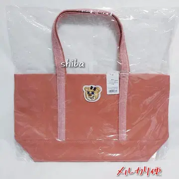 페이러 올드 테디걸 와펜 토트백 핑크 대