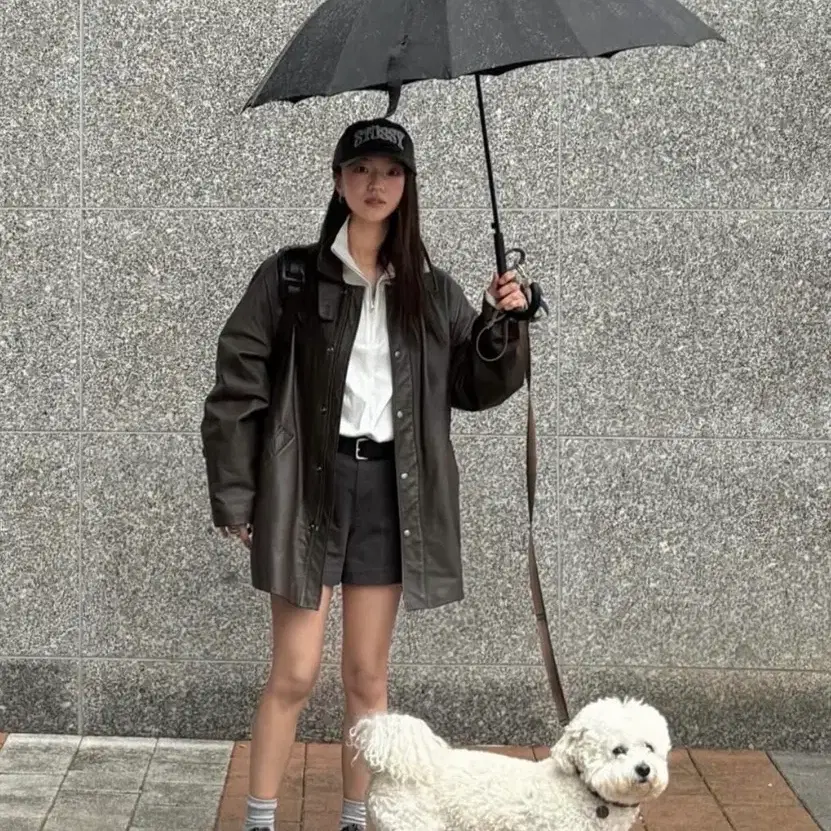 (에눌가능) 게드 ged vera leather jacket