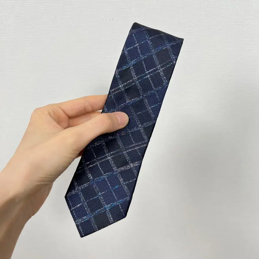 STCO MAN 실크 체크 넥타이 라덴 빈티지