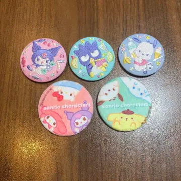 산리오 캐릭터즈 캔뱃지 5종 세트