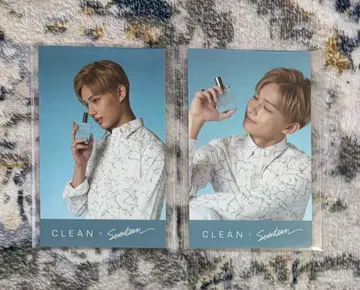 SEVENTEEN 세븐틴 준 CLEAN 콜라보 포토 카드 트레이딩 카드