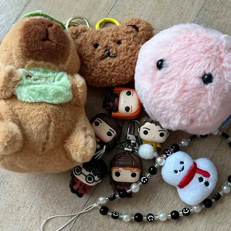 (일괄) 카피바라 인형 해리포터 킨더조이 키링 양도
