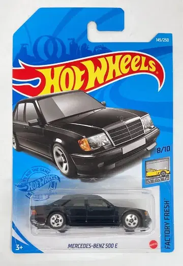 MATTEL HOTWHEELS FACTORY FRESH 8/10 HCM42 MERCEDES-BENZ 500E/블랙 145/250