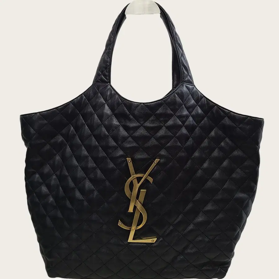 생로랑 블랙 램스킨 YSL 금장 아이케어 맥시 쇼퍼백