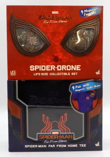 HOTTOYS LIFE SIZE COLLECTIBLE SET SPIDER DRONE / FAR FROM HOME TEE 1/1 스케일