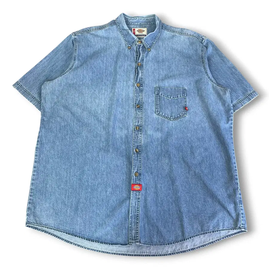 디키즈 데님 포켓 반팔 셔츠 3XL