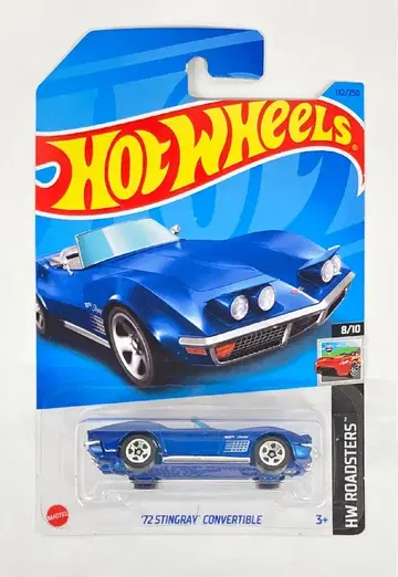 MATTEL HOTWHEELS HW ROADSTERS 8/10 HKG60 72 STINGRAY CONVERTIBLE/블루 132/250