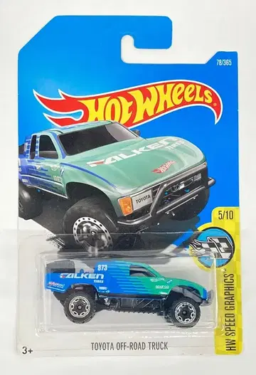 MATTEL HW SPEED GRAHICS HOTWHEELS TOYOTA OFF-ROAD TRUCK DTX61
