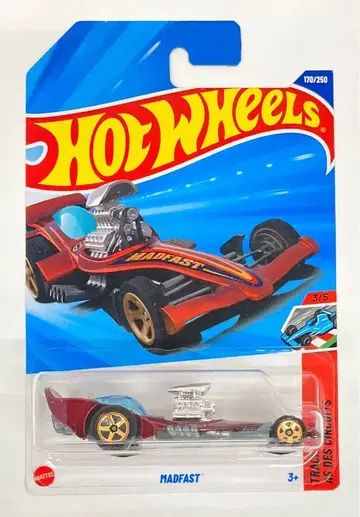 MATTEL TRACK ACES AS DES CIRCUITS 3/5 HOTWHEELS MADFAST 빨간색 170/250