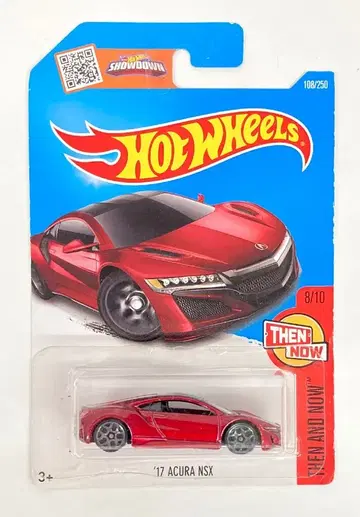 MATTEL THEN AND NOW HOTWHEELS '17 ACURA NSX 메탈릭 레드 DHX21