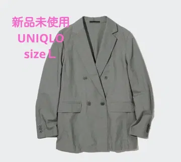 새상품 카키 린넨 블렌드 유니클로 썸머 자켓 오피스 취업