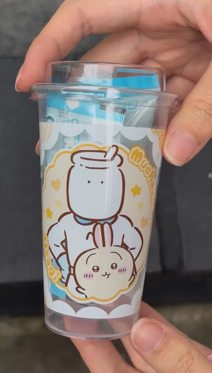 (새상품) 먼작귀 컵 식완 우사기