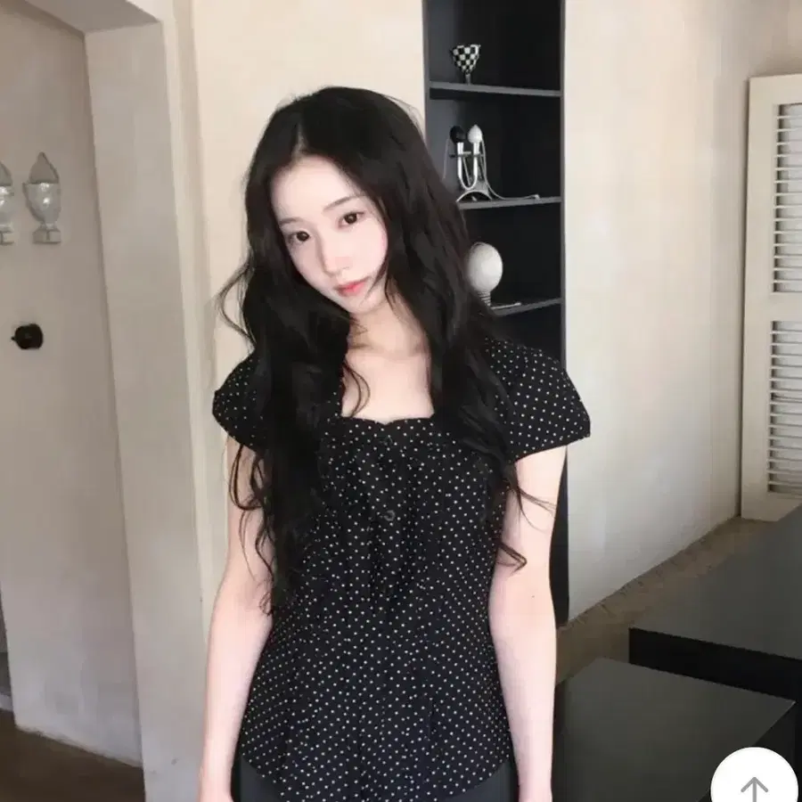 데이빈 도트 블라우스