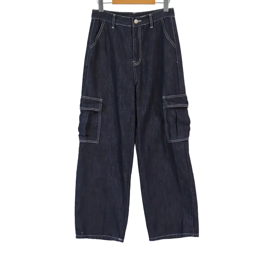E.P.I. JEANS 카고 와이드 데님팬츠 M 생지 데님 카고팬츠