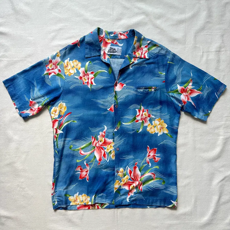 Hilo Hattie 플로럴 하와이안 셔츠 XL USA made