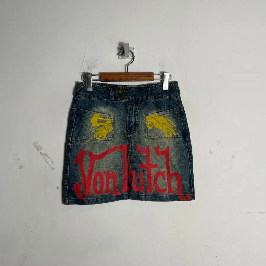 Von Dutch 데님 미니스커트