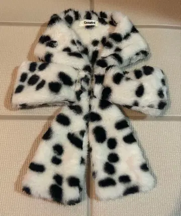 Casselini 캐세리니 리본 티펫 달마시안 머플러
