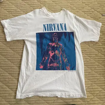Nirvana 티셔츠 sliver 싱글 스티치 USA제 90s
