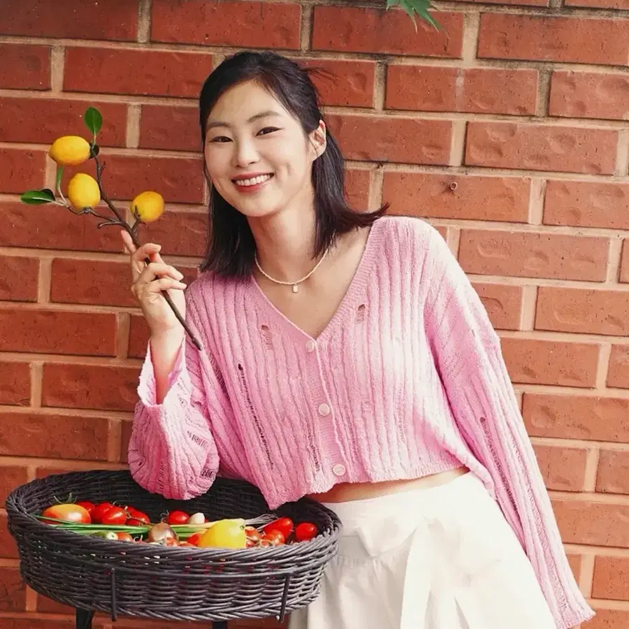 (택달린 새상품)디스트레스트 가디건 블루