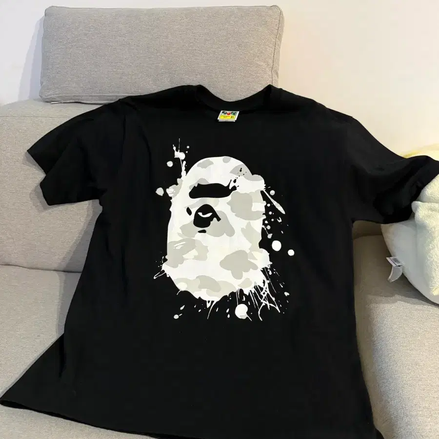 베이프 bape 형광 긴자 특별판 반팔 xl