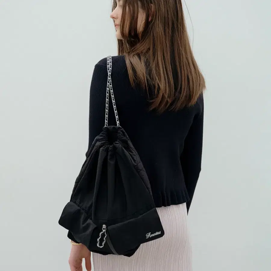 (새상품) 모데스트무드 체인백 백팩 가방 Amodest Bag (black)