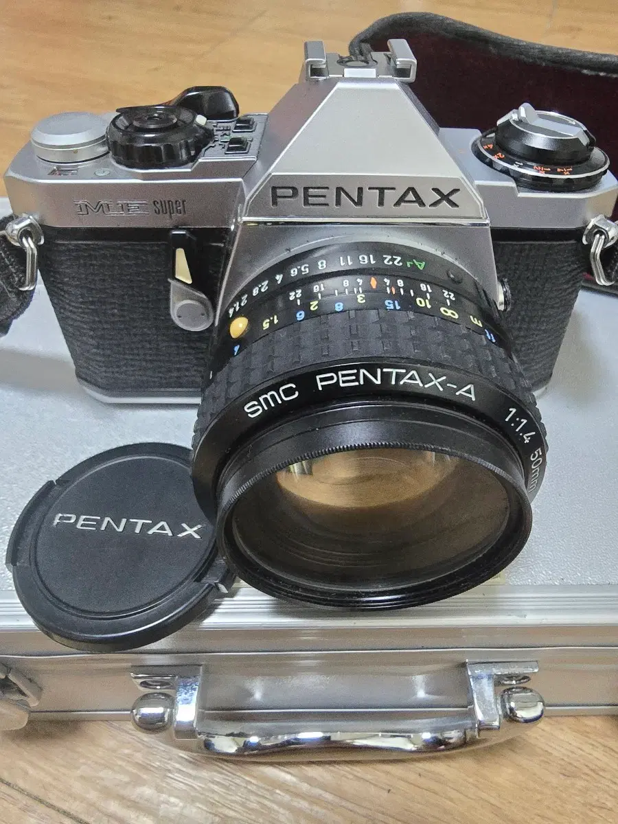 부품용 펜탁스 ME Super SMC PENTAX-A 1:1.4 50mm 필름카메라