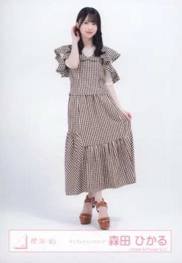 사쿠라자카46 4기생 라이브 모리타 히카루 깅엄 체크 코디 히키