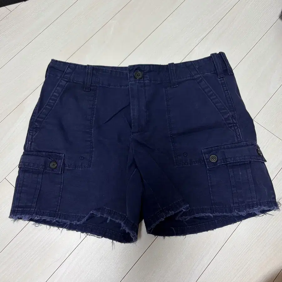 네이비 카고 반바지 숏팬츠