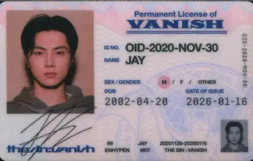 ENHYPEN FUGITIVES Ver. JAY THE SIN:VANISH