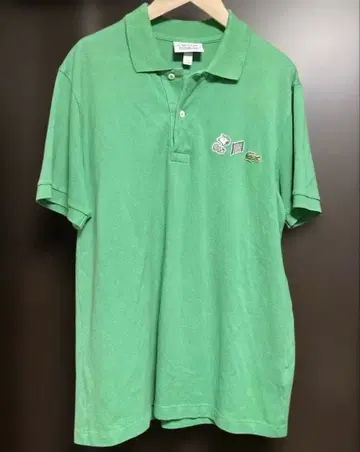 LACOSTE PEANUTS 피케 셔츠 그린 FR4