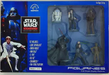 APPLAUSE CLASSIC COLLECTORS SERIES FIGURINES WITH BESPIN DISPLAY PLATFORMS