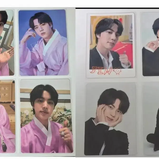 BTS JIN 진 8장 공식 미니포카 일괄양도