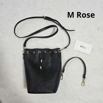 새상품급 MRose 엔메로즈 2way 숄더백 이탈리아제 블랙