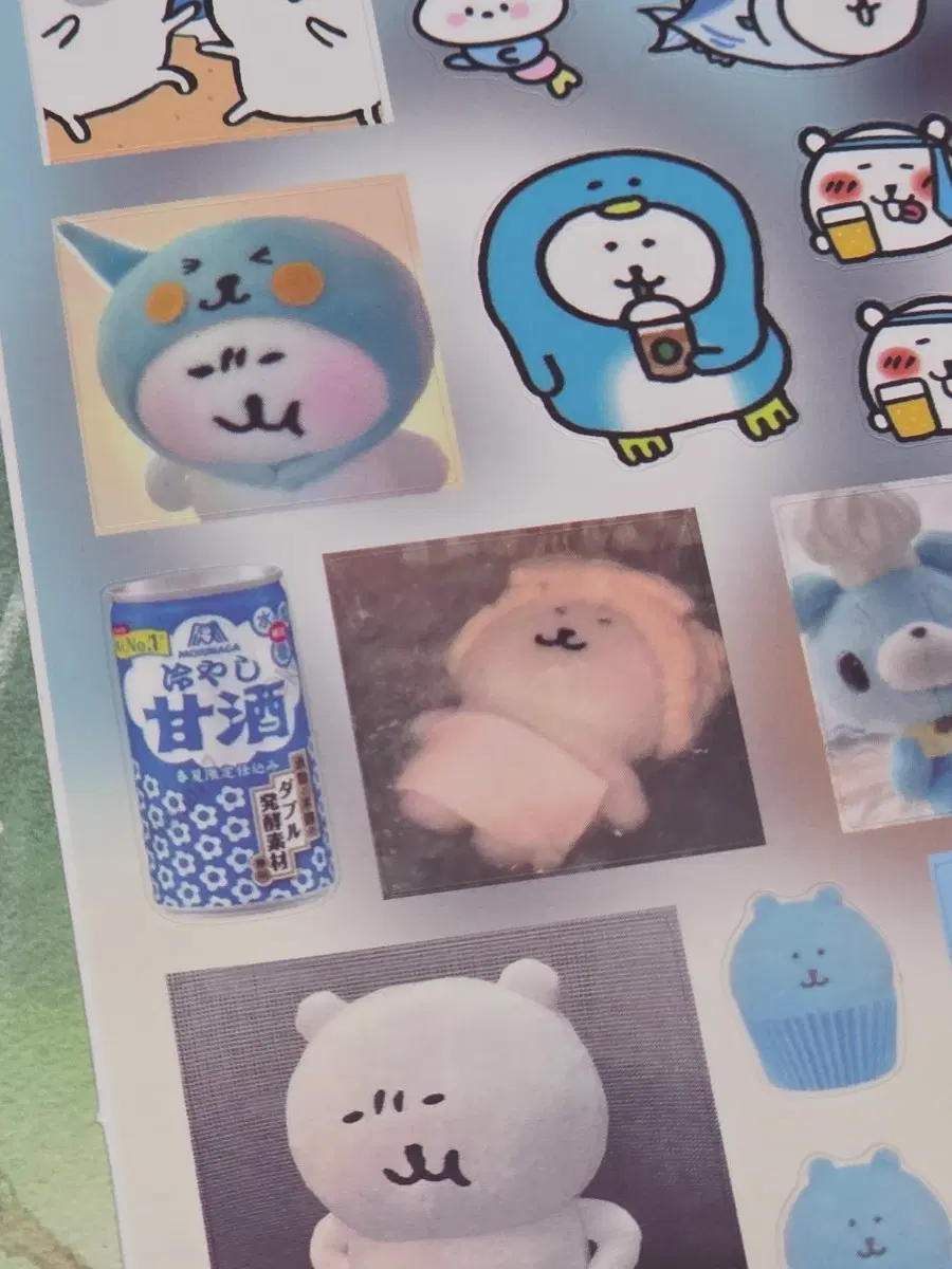 농담곰 y2k 리락쿠마 메론소다 키치 디저트 실사 다꾸 스티커 무민 푸딩
