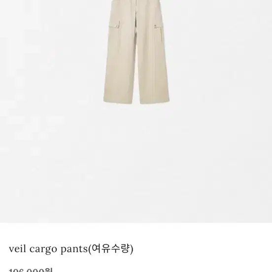온트 veil cargo pants